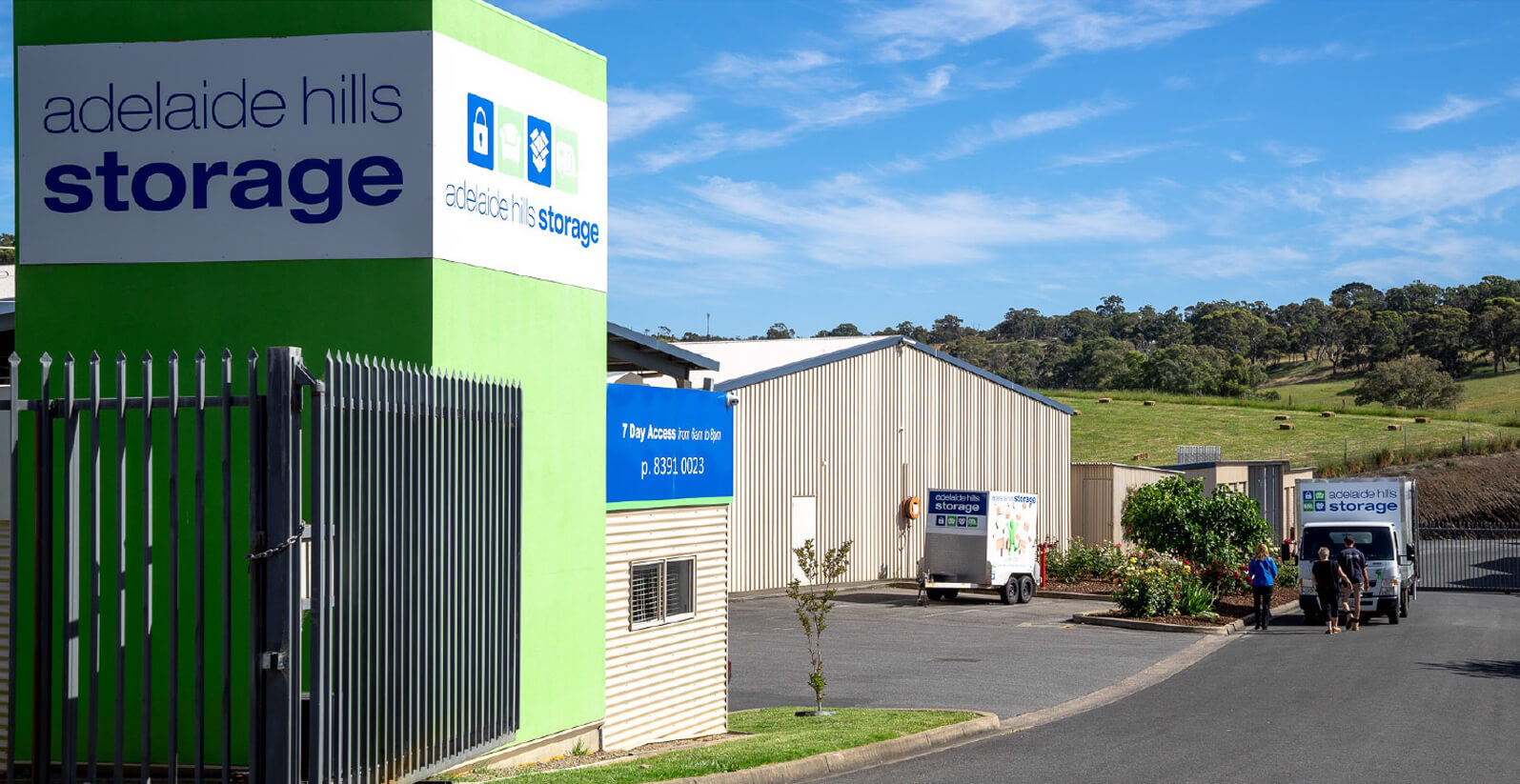 Adelaide Hills Storage main gate entrance